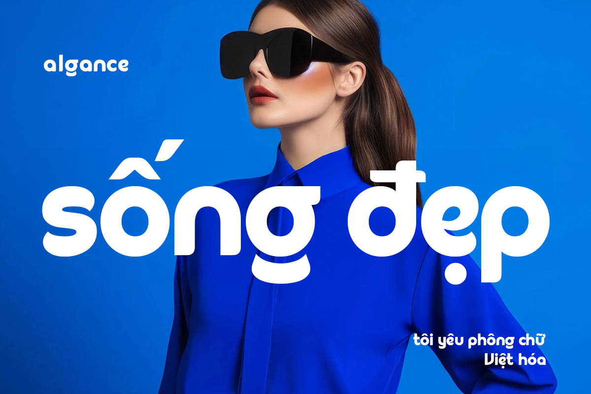 Font Chữ Sans Serif Hiện Đại Cho Thiết Kế Tối Giản - TH Algance Việt Hóa